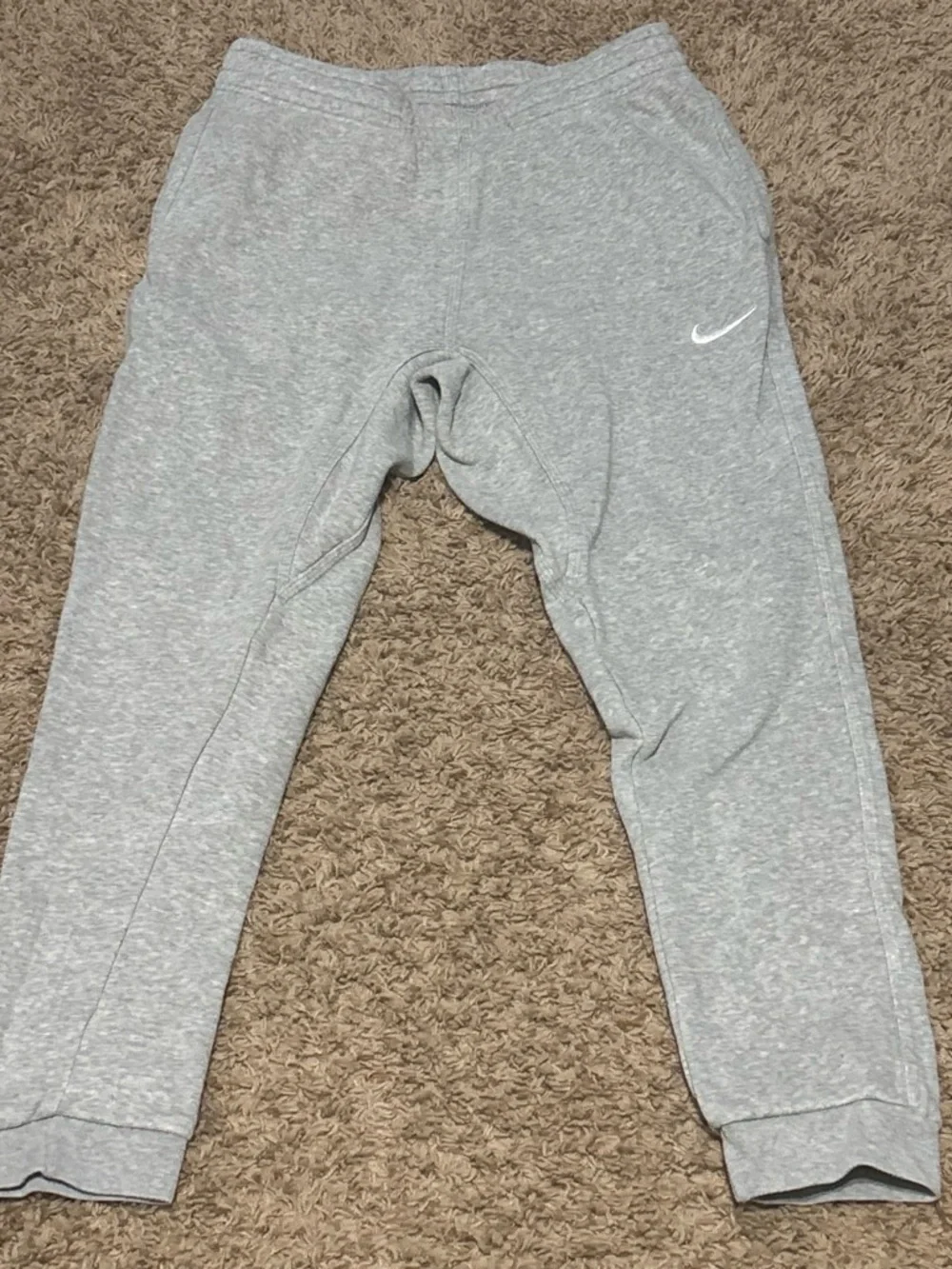 Nike Gray Fleece Joggers - Men’s Medium